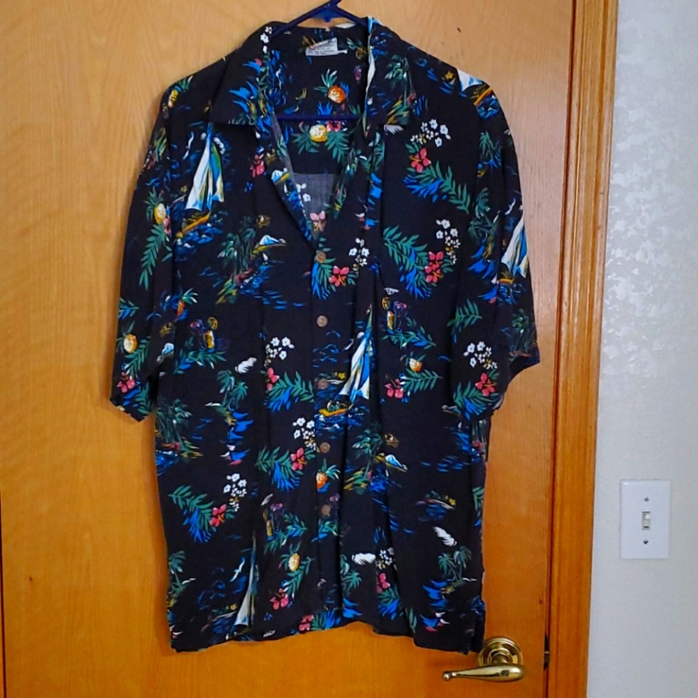 A Hawaiian button up